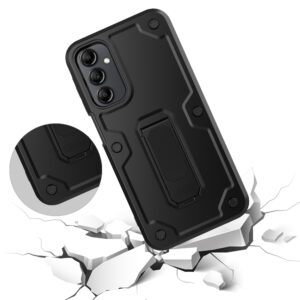 EDGE CLUTCH Series Holster Case w/ Tempered Glass for Samsung Galaxy A15 5G - Black - Image 11