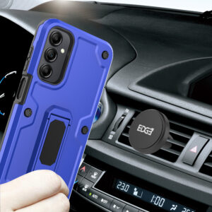 EDGE CLUTCH Series Holster Case w/ Tempered Glass for Samsung Galaxy A15 5G - Blue - Image 8