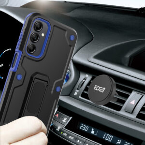 EDGE CLUTCH Series Holster Case w/ Tempered Glass for Samsung Galaxy A15 5G - BlackBlue - Image 7
