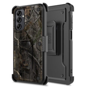 EDGE CLUTCH Series Holster Case w/ Tempered Glass for Samsung Galaxy A15 5G - Camo - Image 12