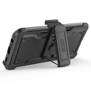 EDGE CLUTCH Series Holster Case w/ Tempered Glass for Samsung Galaxy A15 5G - Gray - Image 3