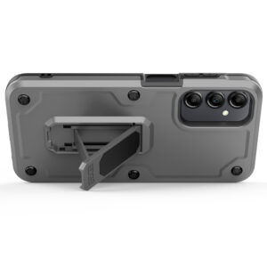 EDGE CLUTCH Series Holster Case w/ Tempered Glass for Samsung Galaxy A15 5G - Gray - Image 6