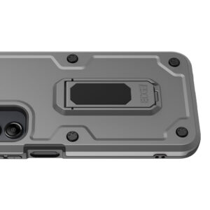 EDGE CLUTCH Series Holster Case w/ Tempered Glass for Samsung Galaxy A15 5G - Gray - Image 8