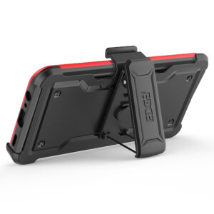 EDGE CLUTCH Series Holster Case w/ Tempered Glass for Samsung Galaxy A15 5G - Red - Image 5