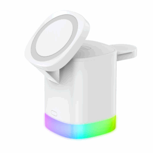 LAX 3-in-1 MagSafe Compatible Compact Wireless Charging Station - White - Image 5
