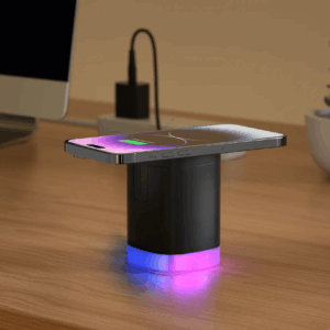 LAX 3-in-1 MagSafe Compatible Compact Wireless Charging Station - Black - Image 6
