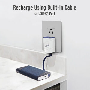 Elixage 10,000 mAh PD 3.0  Power Bank with Built-in USB C Output - Blue - Image 7