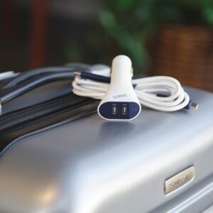 Elixage 36W PD Dual Port USB-C Car Charger - White - Image 4