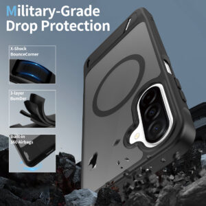 EDGE Mag Pro Case with Kickstand for Samsung Galaxy A17 5G / A16 5G - Black - Image 4