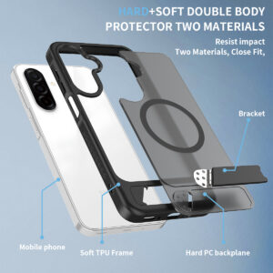 EDGE Mag Pro Case with Kickstand for Samsung Galaxy A17 5G / A16 5G - Black - Image 8