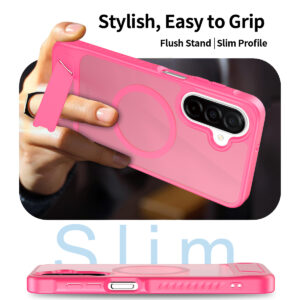 EDGE Mag Pro Case with Kickstand for Samsung Galaxy A17 5G / A16 5G - Hot Pink - Image 5