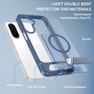EDGE Mag Pro Case with Kickstand for Samsung Galaxy A17 5G / A16 5G - Blue - Image 6