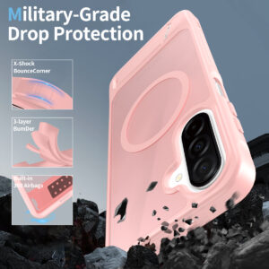 EDGE Mag Pro Case with Kickstand for Samsung Galaxy A17 5G / A16 5G - Light Pink - Image 4