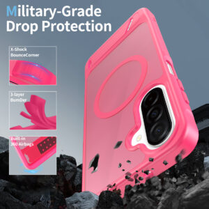 EDGE Mag Pro Case with Kickstand for Samsung Galaxy A17 5G / A16 5G - Hot Pink - Image 4