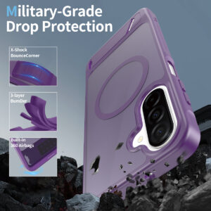 EDGE Mag Pro Case with Kickstand for Samsung Galaxy A17 5G / A16 5G - Purple - Image 4