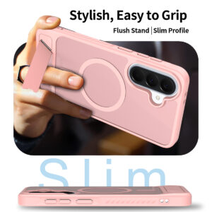 EDGE Mag Pro Case with Kickstand for Samsung Galaxy A37 / A36 - Light Pink - Image 4