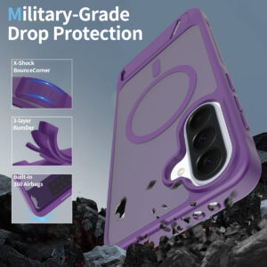 EDGE Mag Pro Case with Kickstand for Samsung Galaxy A37 / A36 - Purple - Image 7