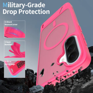 EDGE Mag Pro Case with Kickstand for Samsung Galaxy A37 / A36 - Hot Pink - Image 7