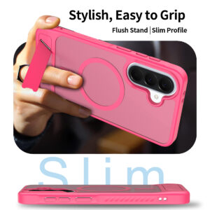 EDGE Mag Pro Case with Kickstand for Samsung Galaxy A37 / A36 - Hot Pink - Image 4