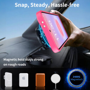 EDGE Mag Pro Case with Kickstand for Samsung Galaxy A37 / A36 - Hot Pink - Image 5