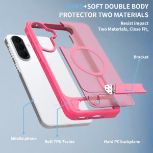 EDGE Mag Pro Case with Kickstand for Samsung Galaxy A37 / A36 - Hot Pink - Image 6
