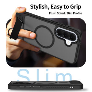 EDGE Mag Pro Case with Kickstand for Samsung Galaxy A37 / A36 - Black - Image 4
