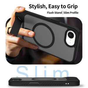 EDGE Mag Pro Case with Kickstand for iPhone 16E / 17E - Black - Image 6