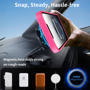 EDGE Mag Pro Case with Kickstand for iPhone 16E / 17E - Hot Pink - Image 5