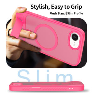 EDGE Mag Pro Case with Kickstand for iPhone 16E / 17E - Hot Pink - Image 6