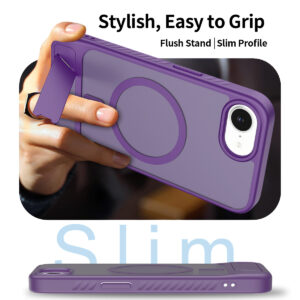 EDGE Mag Pro Case with Kickstand for iPhone 16E / 17E - Purple - Image 6