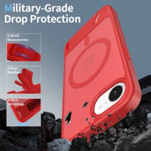 EDGE Mag Pro Case with Kickstand for Moto G 5G 2026 / 2025 & G Play 2026 - Red - Image 4