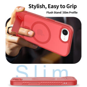 EDGE Mag Pro Case with Kickstand for Moto G 5G 2026 / 2025 & G Play 2026 - Red - Image 6