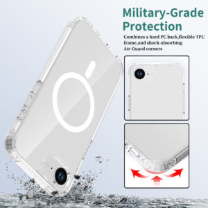 EDGE Mag Clear Case for iPhone 16E / 17E - Clear - Image 3