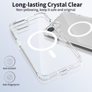 EDGE Mag Clear Case for iPhone 16E / 17E - Clear - Image 5