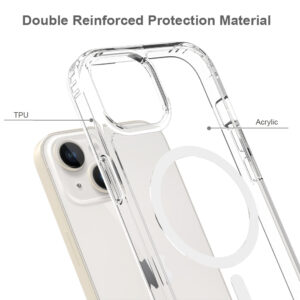 EDGE Mag Clear Case for iPhone 15 / 14 / 13 - Clear - Image 5
