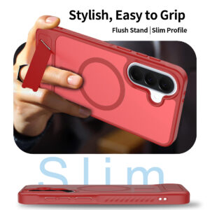 EDGE Mag Pro Case with Kickstand for Samsung Galaxy A37 / A36 - Red - Image 4