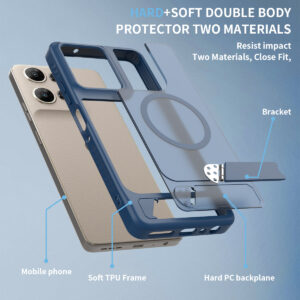 EDGE Mag Pro Case with Kickstand for Moto G Power 2026 / 2025 - Blue - Image 7
