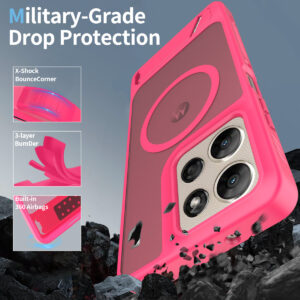 EDGE Mag Pro Case with Kickstand for Moto G Power 2026 / 2025 - Hot Pink - Image 4