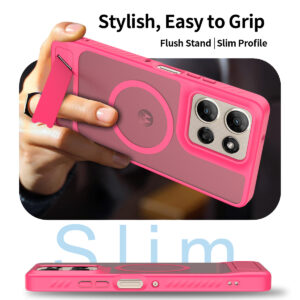 EDGE Mag Pro Case with Kickstand for Moto G Power 2026 / 2025 - Hot Pink - Image 6