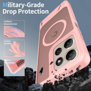 EDGE Mag Pro Case with Kickstand for Moto G Power 2026 / 2025 - Light Pink - Image 4
