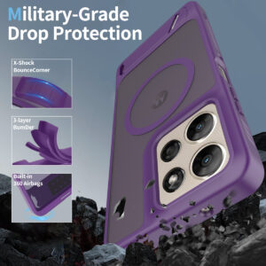 EDGE Mag Pro Case with Kickstand for Moto G Power 2026 / 2025 - Purple - Image 4