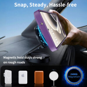 EDGE Mag Pro Case with Kickstand for Moto G Power 2026 / 2025 - Purple - Image 5