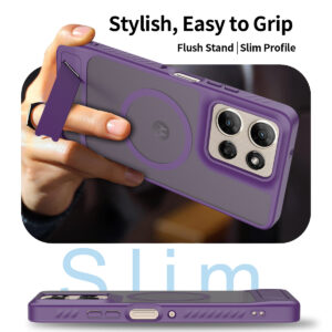 EDGE Mag Pro Case with Kickstand for Moto G Power 2026 / 2025 - Purple - Image 6