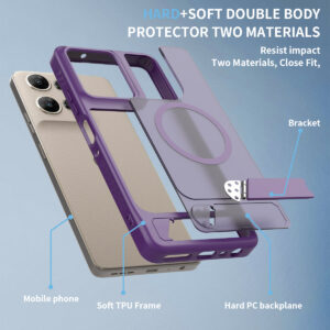 EDGE Mag Pro Case with Kickstand for Moto G Power 2026 / 2025 - Purple - Image 7