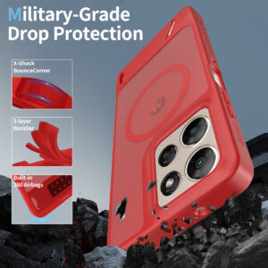 EDGE Mag Pro Case with Kickstand for Moto G Power 2026 / 2025 - Red - Image 4