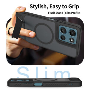 EDGE Mag Pro Case with Kickstand for Moto G 5G 2026 / 2025 & G Play 2026 - Black - Image 6