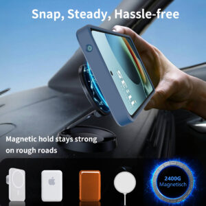 EDGE Mag Pro Case with Kickstand for Moto G 5G 2026 / 2025 & G Play 2026 - Blue - Image 5