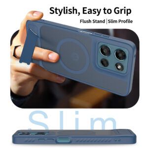 EDGE Mag Pro Case with Kickstand for Moto G 5G 2026 / 2025 & G Play 2026 - Blue - Image 6