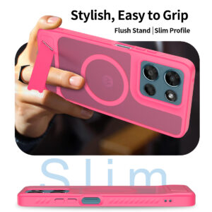 EDGE Mag Pro Case with Kickstand for Moto G 5G 2026 / 2025 & G Play 2026 - Hot Pink - Image 6
