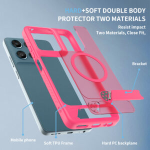 EDGE Mag Pro Case with Kickstand for Moto G 5G 2026 / 2025 & G Play 2026 - Hot Pink - Image 7